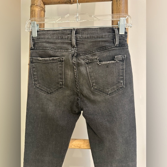 FRAME black/dark grey washed out skinny ankle jeans size 25 in perfect condition - Picture 5 of 5
